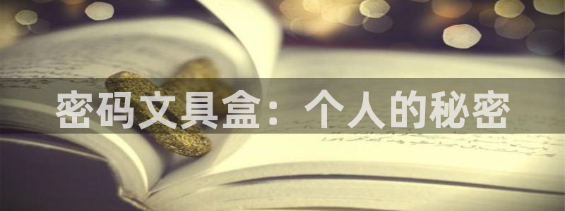 天顺娱乐禾必信pg22650：密码文具盒